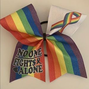 Cancer Awareness Cheerleading Bow